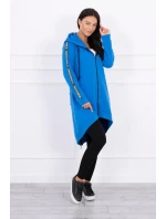 Mikina se zipem na zádech z džínoviny Mikina se zipem na zádech z džínoviny