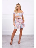 Pudrově růžová květinová sada