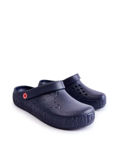 Męskie Lekkie Klapki Chodaki Big Star II175002 Granatowe