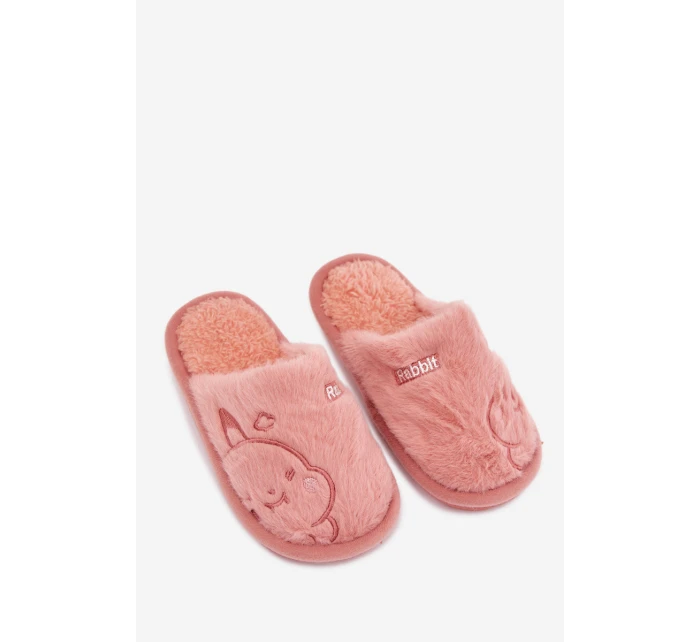Dětské pantofle s kožíškem Růžové model 21793891 - Befado