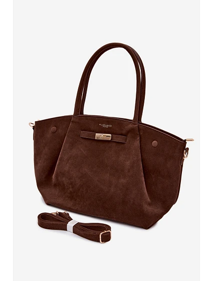 Shopper Kabelka z imitace semiše model 22111606 - Flora&Co Shopper Kabelka z imitace semiše model 22111606 - Flora&Co