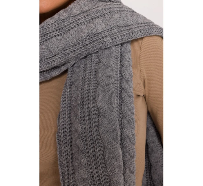 M898 Pletená šatka - sivá