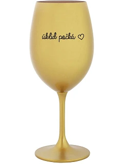 ČISTIACE POHÁRKY - zlatý pohár na víno 350 ml