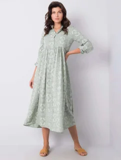 Dámske šaty 232 SK 8009.16 Pistáciová vzor - RUE PARIS