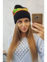 Kinga dámska čiapka K297 black+kiwi+green neón Kinga dámska čiapka K297 black+kiwi+green neón