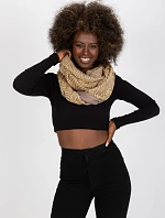 Dámsky tunelový šál AT KM S 6221 tmavo lila