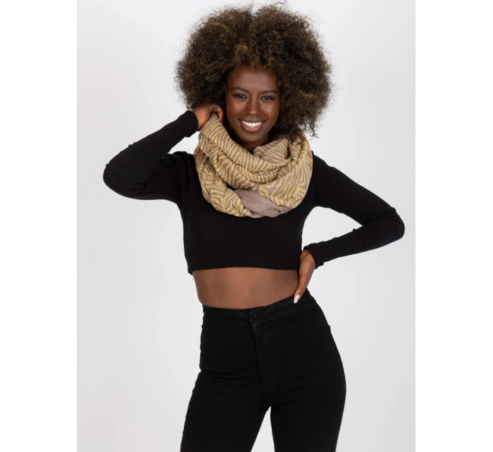 Dámsky tunelový šál AT KM S 6221 tmavo lila