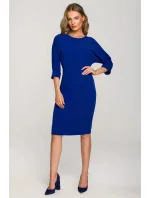 Dámske šaty S324 kráľovská modrá - štýlové Dámske šaty S324 kráľovská modrá - štýlové