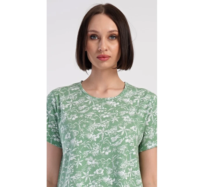 Dámska nočná košeľa s krátkym rukávom Hawaii Dámska nočná košeľa s krátkym rukávom Hawaii