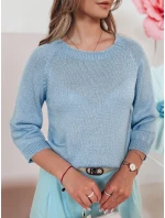 Dámsky oversize sveter SOFTICAN modrý FashionStreet MY2434 Dámsky oversize sveter SOFTICAN modrý FashionStreet MY2434