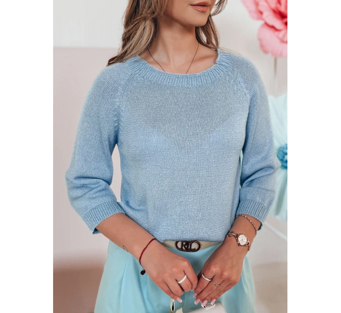 Dámsky oversize sveter SOFTICAN modrý FashionStreet MY2434 Dámsky oversize sveter SOFTICAN modrý FashionStreet MY2434