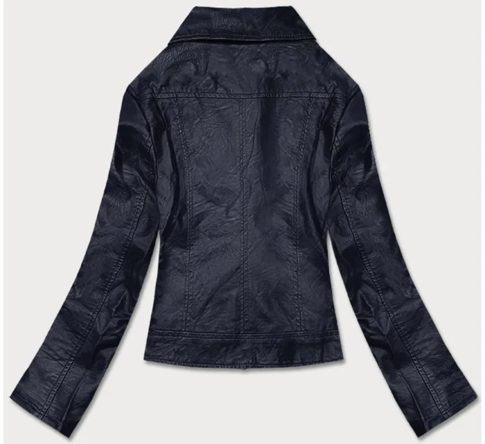 Tmavomodrá dámska bunda ramoneska (BN-20025-2) Tmavomodrá dámska bunda ramoneska (BN-20025-2)