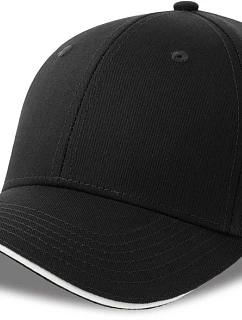 Atlantis Headwear Sport Sandwich-S 6-panelová sendvičová čiapka 33.0275 čierna