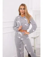 Sada s potlačou pištole šedá