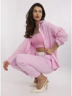 Kalhoty DHJ SP model 20969350 světle růžové - FPrice Kalhoty DHJ SP model 20969350 světle růžové - FPrice