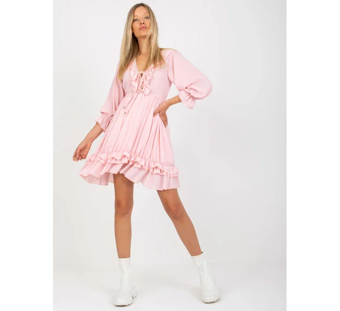 Šaty TW SK BI model 21264349 světle růžová - FPrice Šaty TW SK BI model 21264349 světle růžová - FPrice