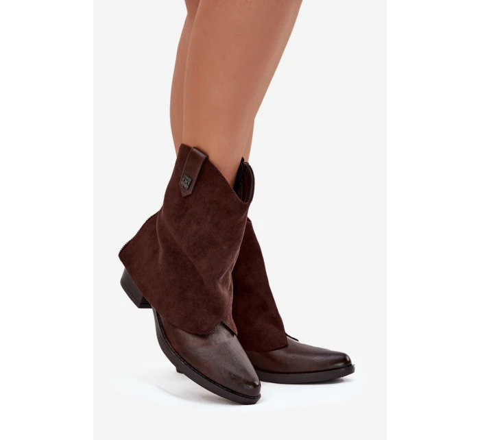 Dámske zateplené členkové topánky na kôpke - chocolate Sylvette Dámske zateplené členkové topánky na kôpke - chocolate Sylvette