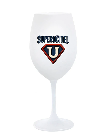 SUPERUČITEL (MARK) - pohár na biele víno 350 ml