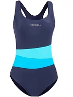 Dámske jednodielne plavky Lola Model 02 Tmavomodrá s modrou - Crowell