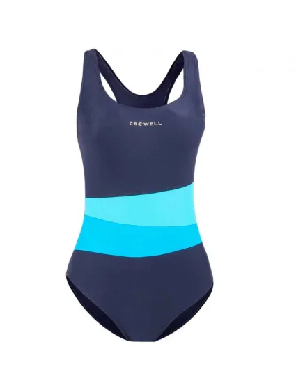 Dámske jednodielne plavky Lola Model 02 Tmavomodrá s modrou - Crowell Dámske jednodielne plavky Lola Model 02 Tmavomodrá s modrou - Crowell