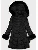 Černá dámská prošívaná bunda model 21247361 - J.STYLE
