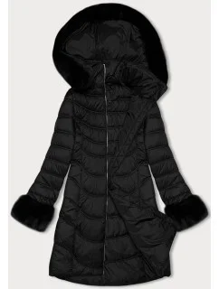 Černá dámská prošívaná bunda model 21247361 - J.STYLE