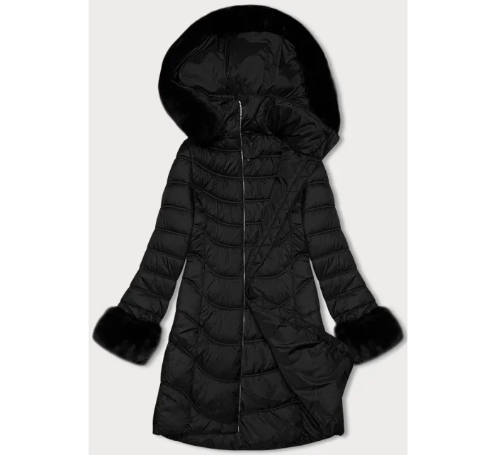 Černá dámská prošívaná bunda model 21247361 - J.STYLE