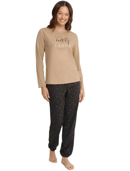 Dámské pyžamo model 18826431 Glam beige - Henderson