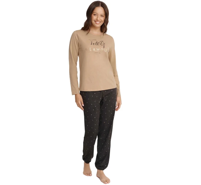 Dámské pyžamo model 18826431 Glam beige - Henderson