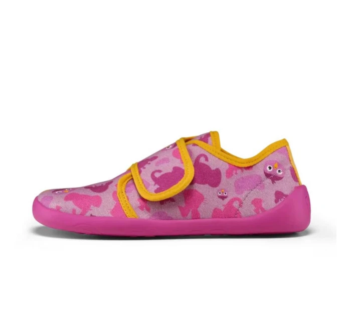 Affenzahn barefoot topánky Slipper Cotton Movy bird (01398-40010)