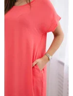 Šaty s kapsami malina Šaty s kapsami malina