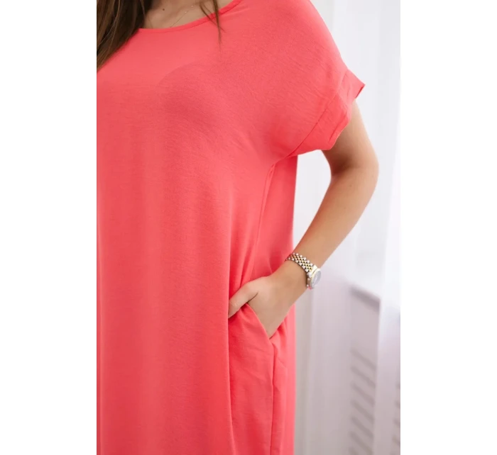 Šaty s kapsami malina Šaty s kapsami malina