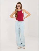 Nohavice D80033BB62629L221 svetlomodré