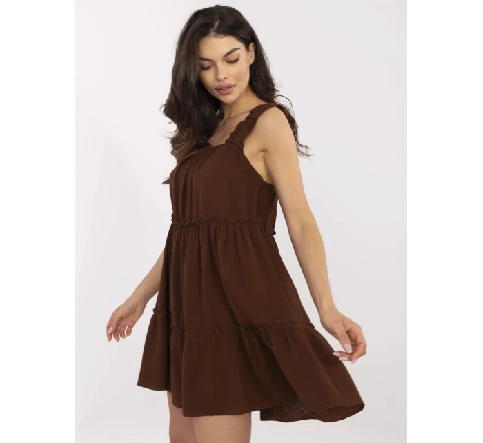 MI SK šaty A5036.78 hnedé MI SK šaty A5036.78 hnedé