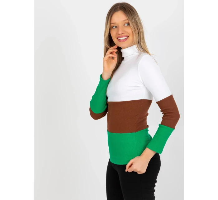 Dámská halenka RV BZ 8465 model 18310042 zelená - FPrice Dámská halenka RV BZ 8465 model 18310042 zelená - FPrice