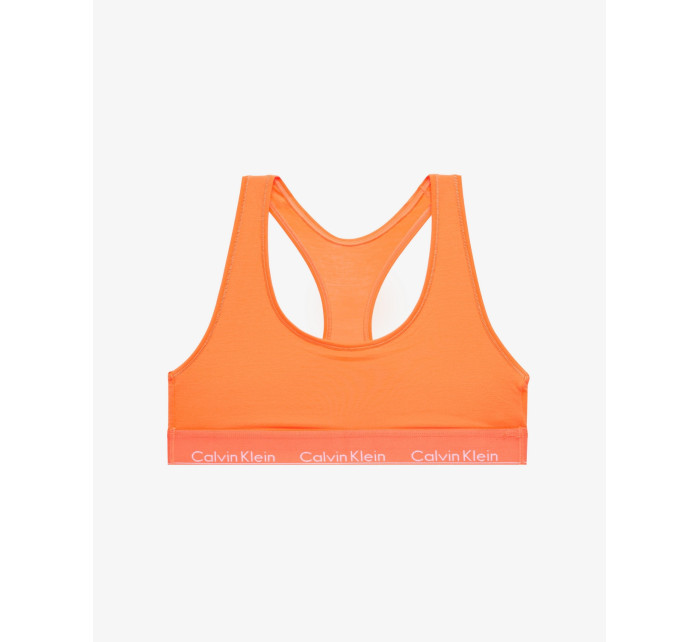 Športová podprsenka QF1659E-6TQ oranžová - Calvin Klein