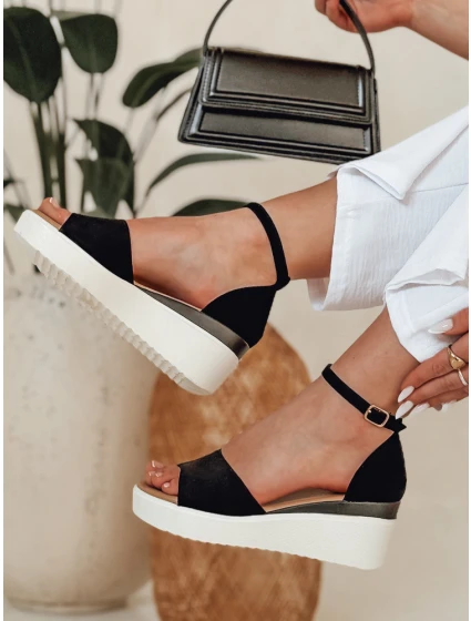 Dámske sandále na platforme LUMISUN black FashionStreet ZY0744