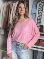 Dámsky oversize sveter NORVAN pink FashionStreet MY2453