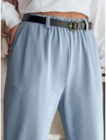 Dámské kalhoty chinos s páskem modrá Dstreet model 21986261 - FashionStreet