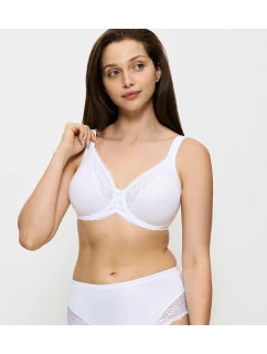 Dámska podprsenka Modern Lace+Cotton Bra W - WHITE - biela 0003 - TRIUMPH