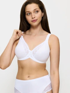 Dámska podprsenka Modern Lace+Cotton Bra W - WHITE - biela 0003 - TRIUMPH
