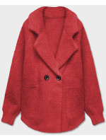 Krátky červený prehoz cez oblečenie typu alpaka (CJ65)