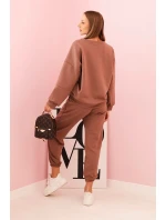 Súprava mikina + nohavice maslová čokoláda Súprava mikina + nohavice maslová čokoláda