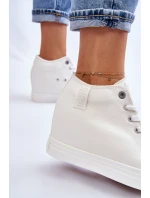 Vysoké tenisky na klínu Big Star Bílé model 21608832 - Big Star Shoes