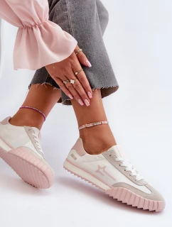 Niskie Trampki Damskie Big Star NN274868 Różowe