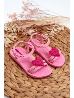 Sandałki Dziecięce Z Sercem 81997 Ipanema My First Baby Różowe