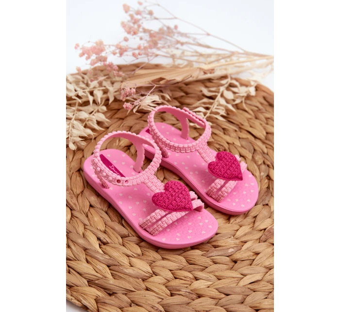 Sandałki Dziecięce Z Sercem 81997 Ipanema My First Baby Różowe
