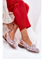 Ażurowe Baleriny Z Odkrytą Piętą Multikolor Navinnia Ażurowe Baleriny Z Odkrytą Piętą Multikolor Navinnia