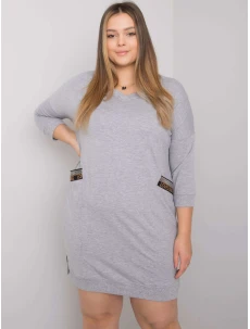 Šaty RV SK 6836.55P sivá