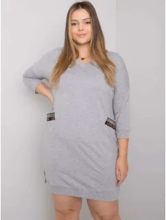 Šaty RV SK 6836.55P sivá